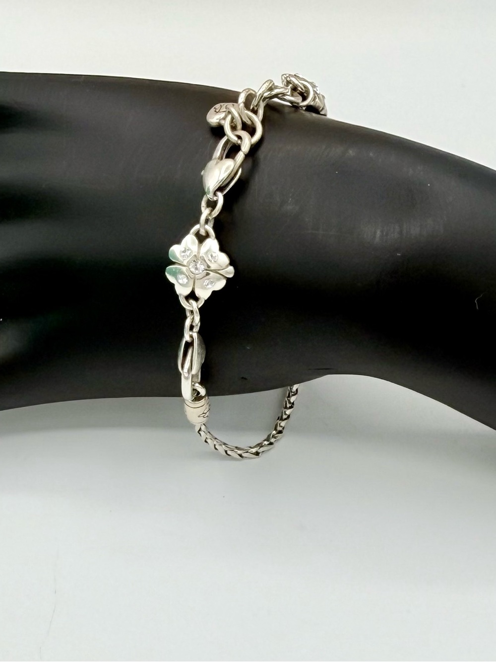 Brighton Four‎ Leaf Clover Wheat Chain Charm Bracelet + 5 Charms